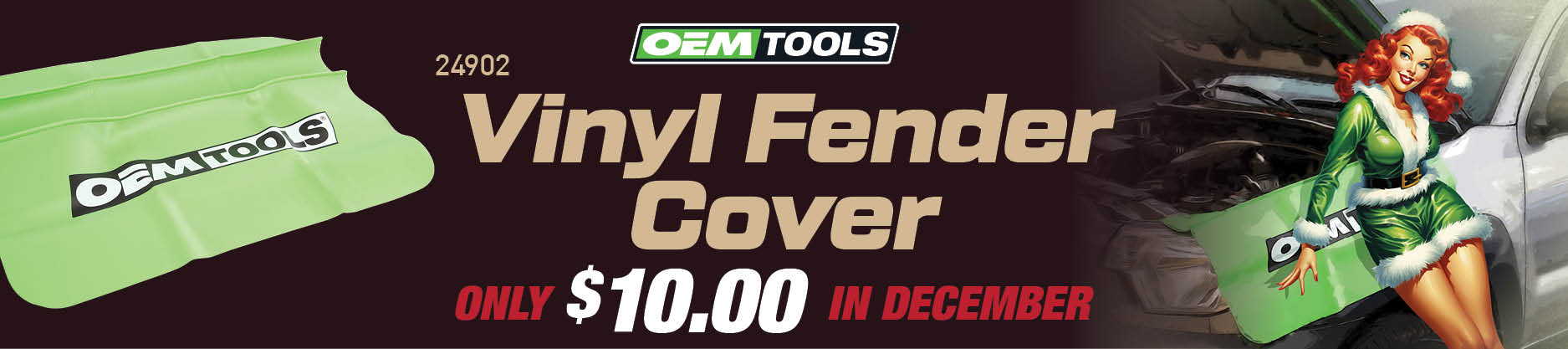 OEMTOOLS 24902 Vinyl Fender Cover only $10 this December!